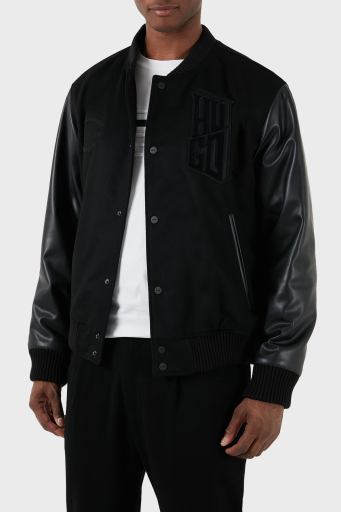 Hugo Yün ve Kaşmir Karışımlı Regular Fit Bomber Erkek Ceket 50503394 001 SİYAH - 10