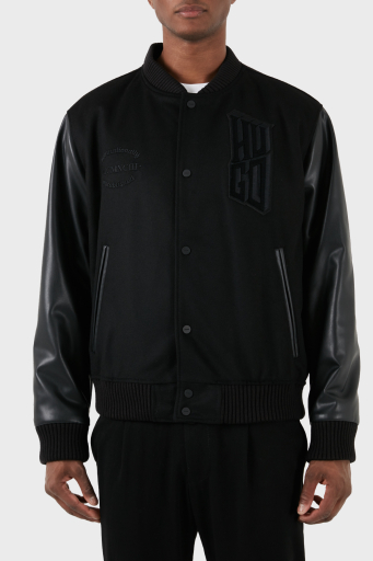 Hugo Yün ve Kaşmir Karışımlı Regular Fit Bomber Erkek Ceket 50503394 001 SİYAH - 11