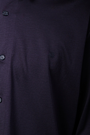 Isaora % 100 Pamuk Regular Fit Düz Yaka Erkek Gömlek ISR4119 NAVY LACİVERT - 4