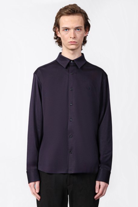 Isaora % 100 Pamuk Regular Fit Düz Yaka Erkek Gömlek ISR4119 NAVY LACİVERT - 1