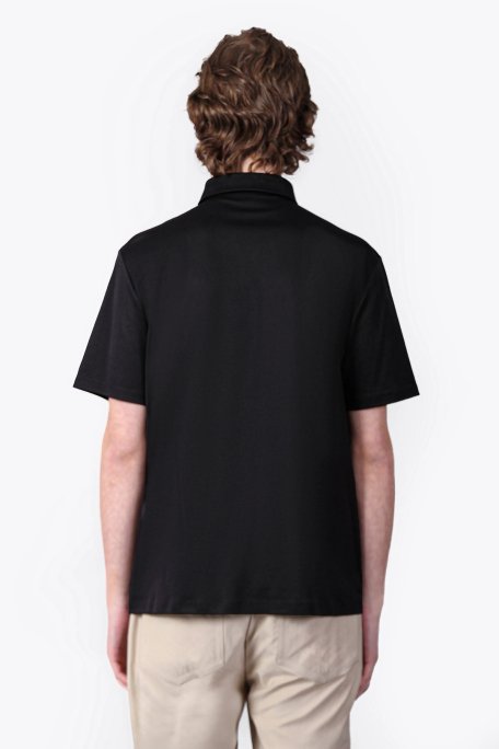 Isaora % 100 Pamuk Regular Fit Erkek Polo Yaka T Shirt ISR3303 BLCK SİYAH - 2