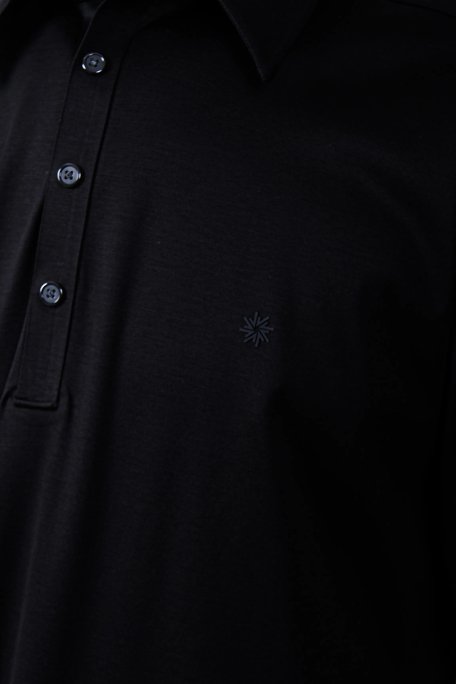 Isaora % 100 Pamuk Regular Fit Erkek Polo Yaka T Shirt ISR3303 BLCK SİYAH - 4