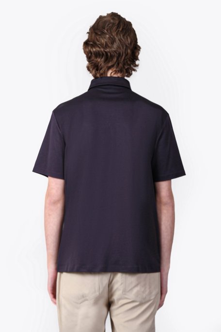 Isaora % 100 Pamuk Regular Fit Erkek Polo Yaka T Shirt ISR3303 NAVY LACİVERT - 2