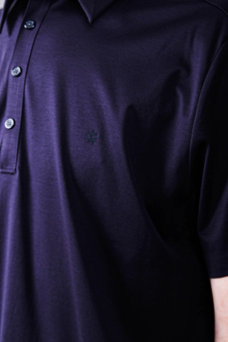 Isaora % 100 Pamuk Regular Fit Erkek Polo Yaka T Shirt ISR3303 NAVY LACİVERT - 4