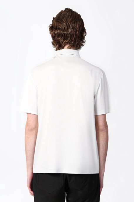 Isaora % 100 Pamuk Regular Fit Erkek Polo Yaka T Shirt ISR3303 WHT BEYAZ - 2