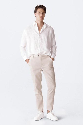 Isaora Fitilli Relaxed Fit Normal Bel Düz Paça Erkek Pantolon M24P5902 STN TAŞ - 1