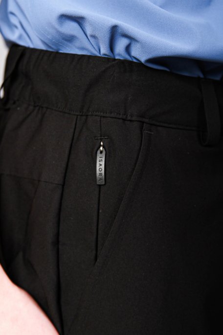 Isaora Regular Fit Normal Bel Düz Paça Su İtici Erkek Pantolon ISR5111 BLA SİYAH - 4