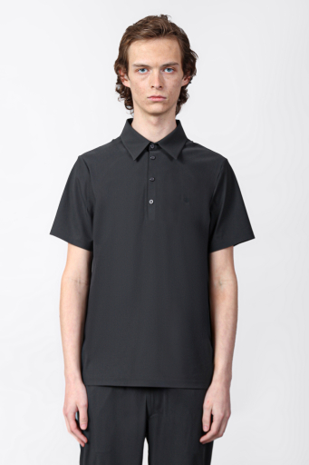 Isaora Streç Regular Fit Düğmeli Erkek Polo Yaka T Shirt ISR3114 DRG KOYU GRİ - 1