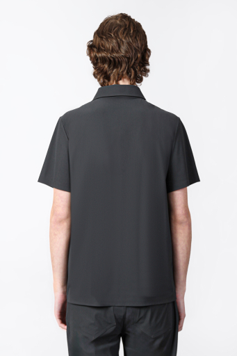 Isaora Streç Regular Fit Düğmeli Erkek Polo Yaka T Shirt ISR3114 DRG KOYU GRİ - 3