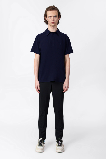 Isaora Streç Regular Fit Düğmeli Erkek Polo Yaka T Shirt ISR3114 NAVY LACİVERT - 2