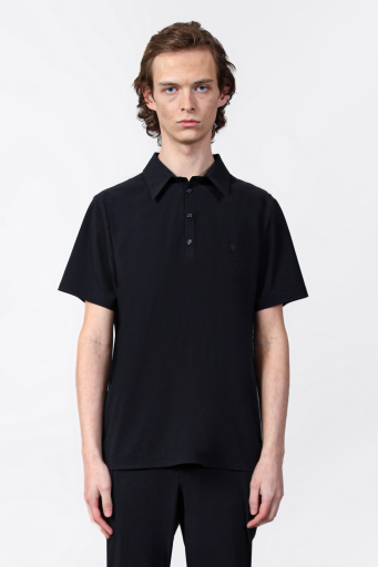 Isaora Streç Regular Fit Düğmeli Erkek Polo Yaka T Shirt ISR31140 SİYAH - 1