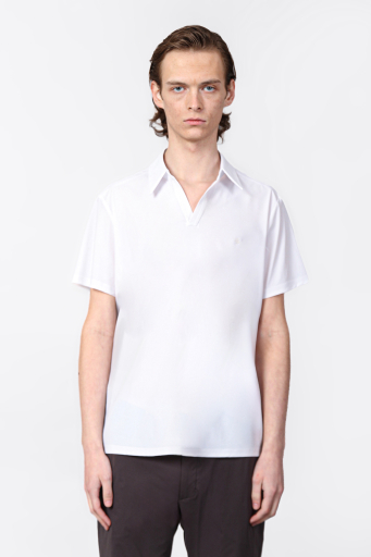 Isaora Streç Regular Fit Kapamasız Erkek Polo Yaka T Shirt ISR3201 SBTLWHT BEYAZ - 1