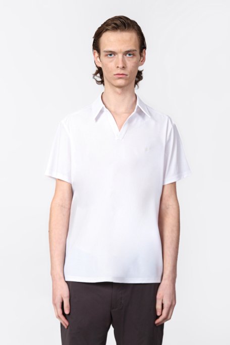 Isaora Streç Regular Fit Kapamasız Erkek Polo Yaka T Shirt ISR3201 SBTLWHT BEYAZ - 1