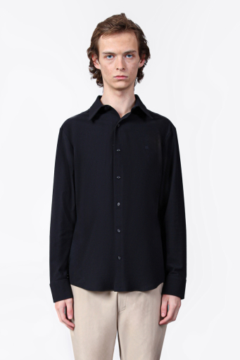 Isaora Streç Regular Fit Nefes Alabilen Geniş Yaka Erkek Gömlek ISR4101 NAVY LACİVERT - 1