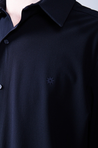 Isaora Streç Regular Fit Nefes Alabilen Geniş Yaka Erkek Gömlek ISR4101 NAVY LACİVERT - 6