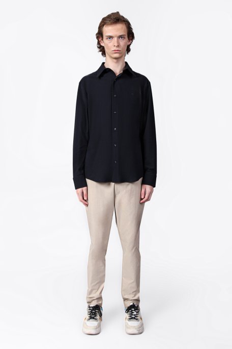 Isaora Streç Regular Fit Nefes Alabilen Geniş Yaka Erkek Gömlek ISR4101 NAVY LACİVERT - 2