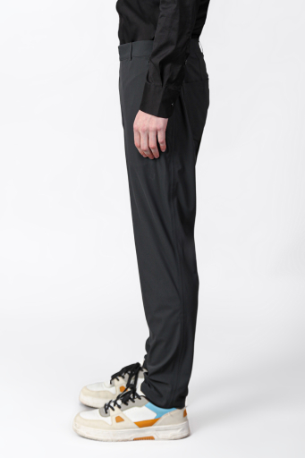 Isaora Streç Regular Fit Normal Bel Düz Paça Erkek Pantolon ISR5109 DRG KOYU GRİ - 3