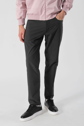 Isaora Streç Regular Fit Normal Bel Düz Paça Erkek Pantolon ISR5905 888 SİYAH - 1