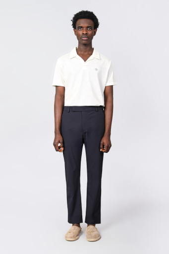 Isaora Streç Su İtici Regular Fit Normal Bel Düz Paça Chino Erkek Pantolon ISR5126 DRG KOYU GRİ - 2