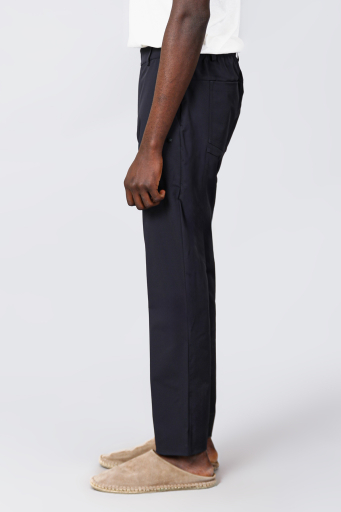 Isaora Streç Su İtici Regular Fit Normal Bel Düz Paça Chino Erkek Pantolon ISR5126 DRG KOYU GRİ - 3