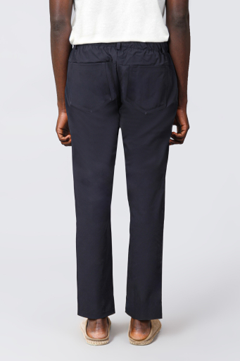 Isaora Streç Su İtici Regular Fit Normal Bel Düz Paça Chino Erkek Pantolon ISR5126 DRG KOYU GRİ - 4
