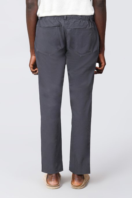 Isaora Streç Su İtici Regular Fit Normal Bel Düz Paça Chino Erkek Pantolon ISR5126 DRG KOYU GRİ - 8