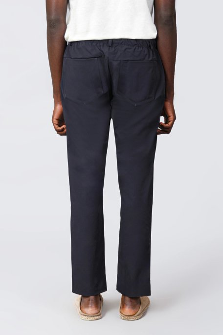 Isaora Streç Su İtici Regular Fit Normal Bel Düz Paça Chino Erkek Pantolon ISR5126 NAVY LACİVERT - 4