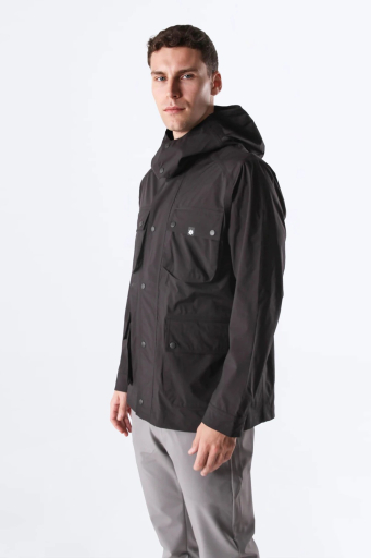 Isaora Su İtici Comfort Fit Kapüşonlu Cepli Erkek Yağmurluk M23J700 7888 SİYAH - 2
