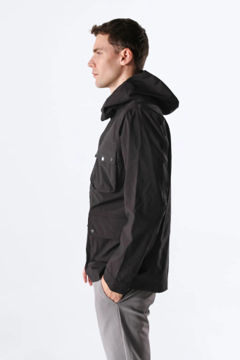 Isaora Su İtici Comfort Fit Kapüşonlu Cepli Erkek Yağmurluk M23J700 7888 SİYAH - 3