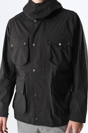 Isaora Su İtici Comfort Fit Kapüşonlu Cepli Erkek Yağmurluk M23J700 7888 SİYAH - 5