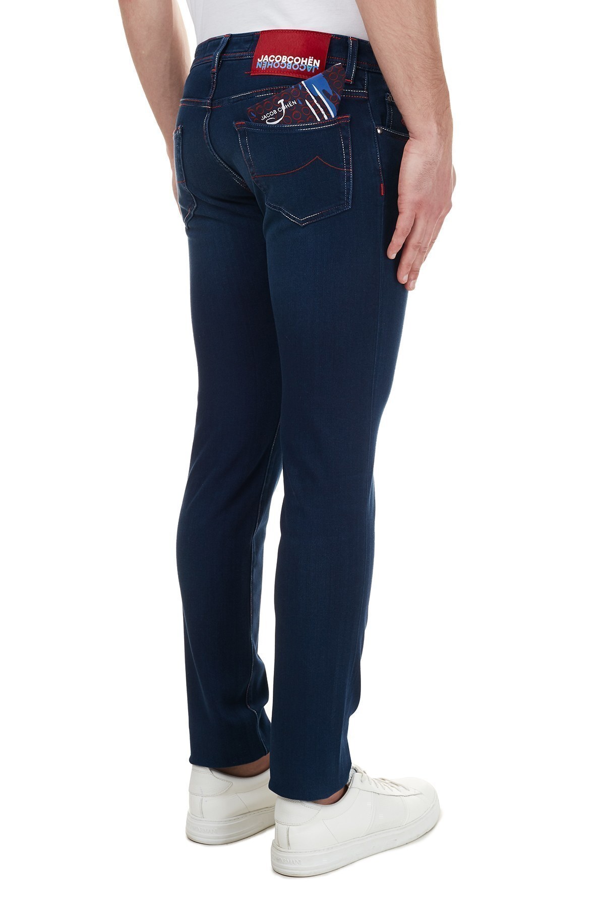 Jacob Cohen Slim Fit Jeans Erkek Kot Pantolon J622 SLIM 02048W2 LACİVERT