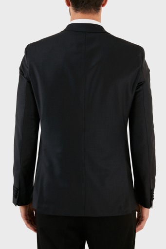Karl Lagerfeld Yün Karışımlı Regular Fit Tek Düğmeli Çift Yırtmaçlı Erkek Ceket 155261 10 521096 990 SİYAH - 10