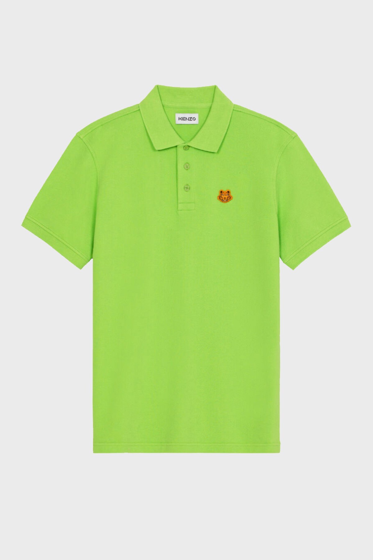 Kenzo Pamuklu Regular Fit Düğmeli T Shirt Erkek Polo FA6 5PO001 4PU 57 YEŞİL