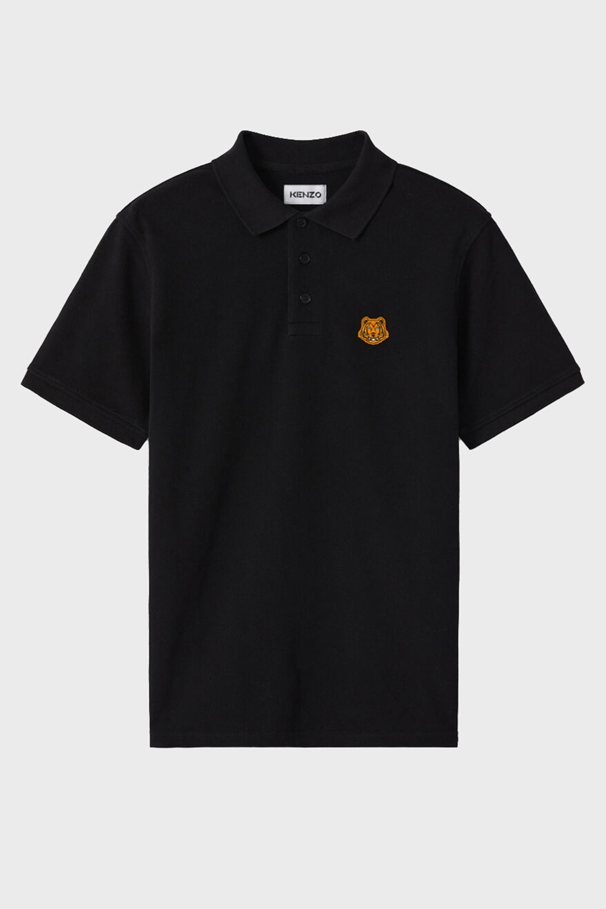 Kenzo Pamuklu Regular Fit Düğmeli T Shirt Erkek Polo FA6 5PO001 4PU 99 SİYAH