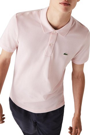 Lacoste - Lacoste % 100 Pamuklu Slim Fit T Shirt Erkek Polo PH4012 ADY AÇIK PEMBE