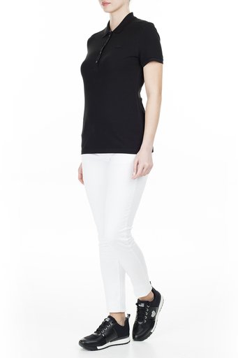 Lacoste Yaka T Shirt Bayan Polo PF5462 031 SİYAH - 6