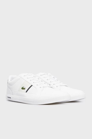 Lacoste - Lacoste Europa Sneaker Erkek Ayakkabı 743SMA0024 1R5 BEYAZ-YEŞİL (1)
