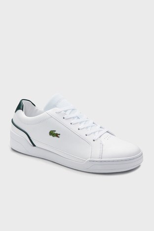 Lacoste - Lacoste Logolu Bağcıklı Deri Sneaker Erkek Ayakkabı 740SMA0080T 1R5 BEYAZ
