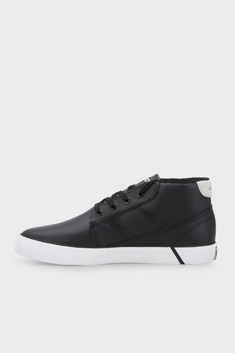Lacoste Logolu Deri Sneaker Erkek Ayakkabı 740CMA0024 454 SİYAH-BEYAZ - 2