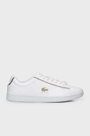 Lacoste - Lacoste Logolu Sneaker Bayan Ayakkabı 741SFA0032 21G BEYAZ