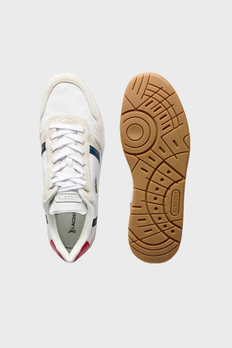 Lacoste Süet Sneaker Erkek Ayakkabı 740SMA0048 407 BEYAZ-LACİVERT - 4