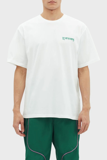 Les Benjamins % 100 Pamuk Regular Fit Bisiklet Yaka Erkek T Shirt LB23SSHOEMUTS-003 BEYAZ - 1