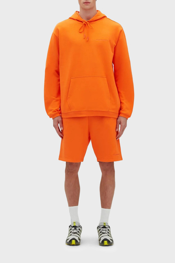 Les Benjamins % 100 Pamuk Regular Fit Kanguru Cepli Kapüşonlu Erkek Sweat LB23SSESSMUHD-302 TURUNCU - 3