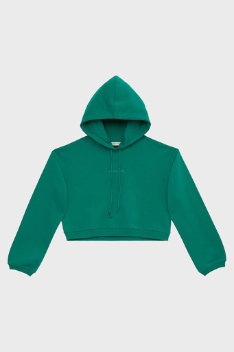 Les Benjamins % 100 Pamuk Regular Fit Kapüşonlu Bayan Sweat LB23SSESSFUHD-301 YEŞİL - 6