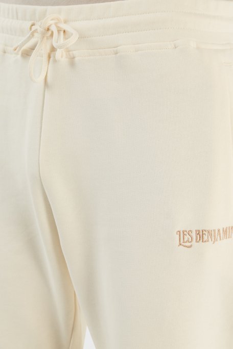 Les Benjamins % 100 Pamuk Relaxed Fit Jogger Spor Erkek Pantolon LB23SSHOEMUSP-001 BEJ - 5