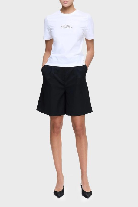 Les Benjamins Baskılı % 100 Pamuk Regular Fit Bisiklet Yaka Bayan T Shirt LB25SSUNLFUTS-030 BEYAZ - 1