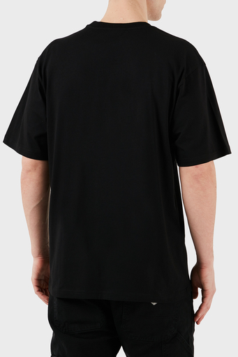 Les Benjamins Baskılı % 100 Pamuk Relaxed Fit Bisiklet Yaka Erkek T Shirt LB25SSUNLMUTS-040 SİYAH - 2