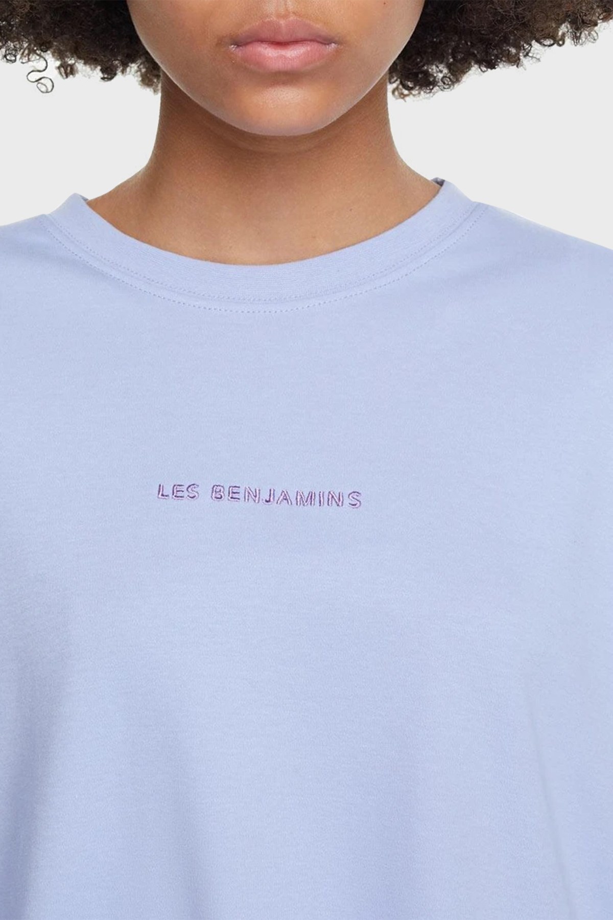 Les Benjamins Bayan T Shirt LB21FWESSFUOT-304 MAVİ