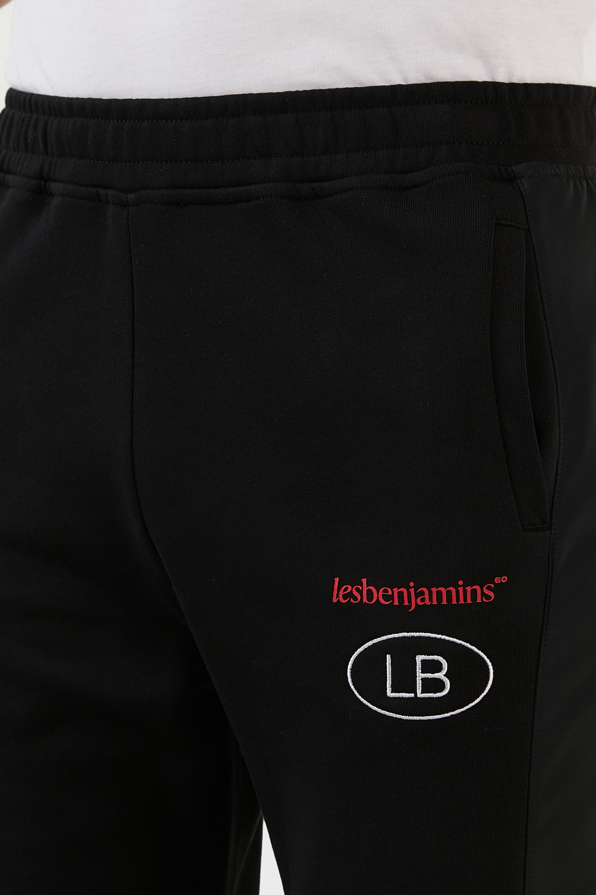 Les Benjamins Elastik Bel Bantlı % 100 Pamuk Regular Fit Unisex Pantolon LB22FWGASFUSP-002 SİYAH