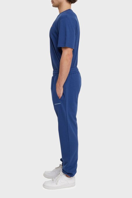 Les Benjamins % 100 Pamuk Elastik Bel Bantlı Cepli Jogger Spor Erkek Pantolon LB21SSCORMUSP-002 LACİVERT - 3